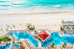 Aerial view of a Cancun All-Inclusive Resort