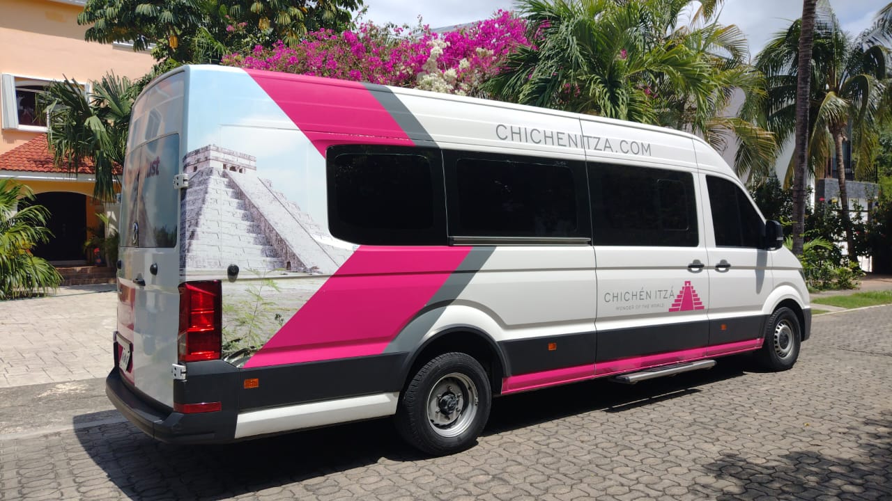 Group Cancun Airport Transportation van to Playa del Carmen