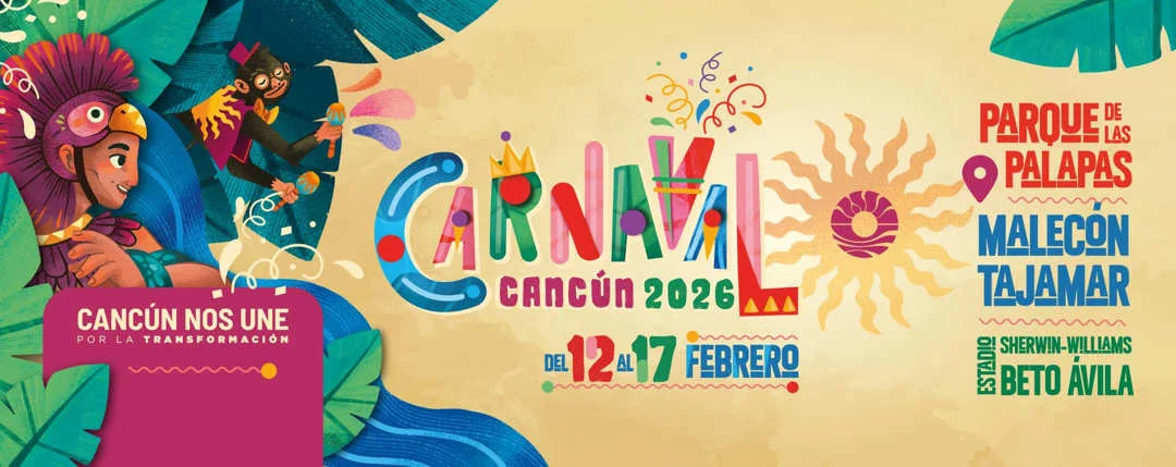 Cancun Carnival 2026 on February 12-17. 