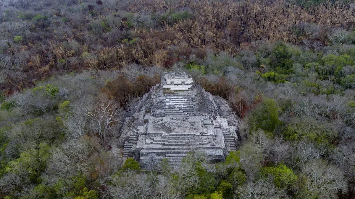 The newest mayan ruins in the Riviera Maya: Ichkabal, located near Bacalar