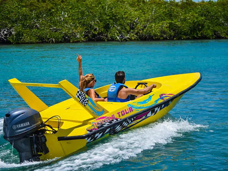 Jungle Boat Tour to celebrate San Valentin in Cancun and The Riviera Maya