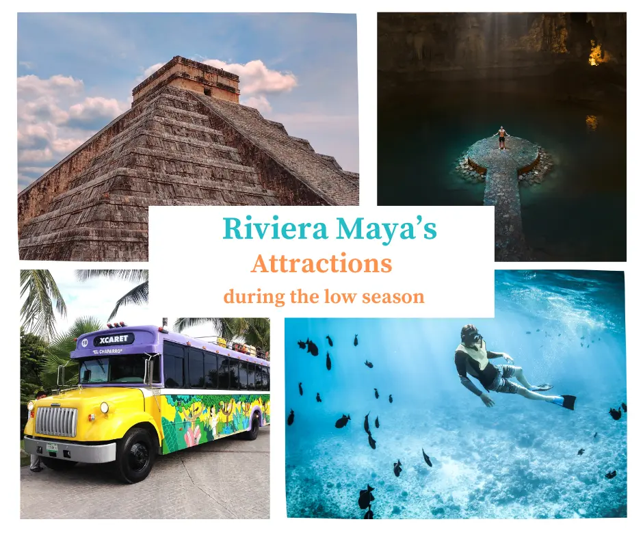 Attractions in the Riviera Maya during the low season 