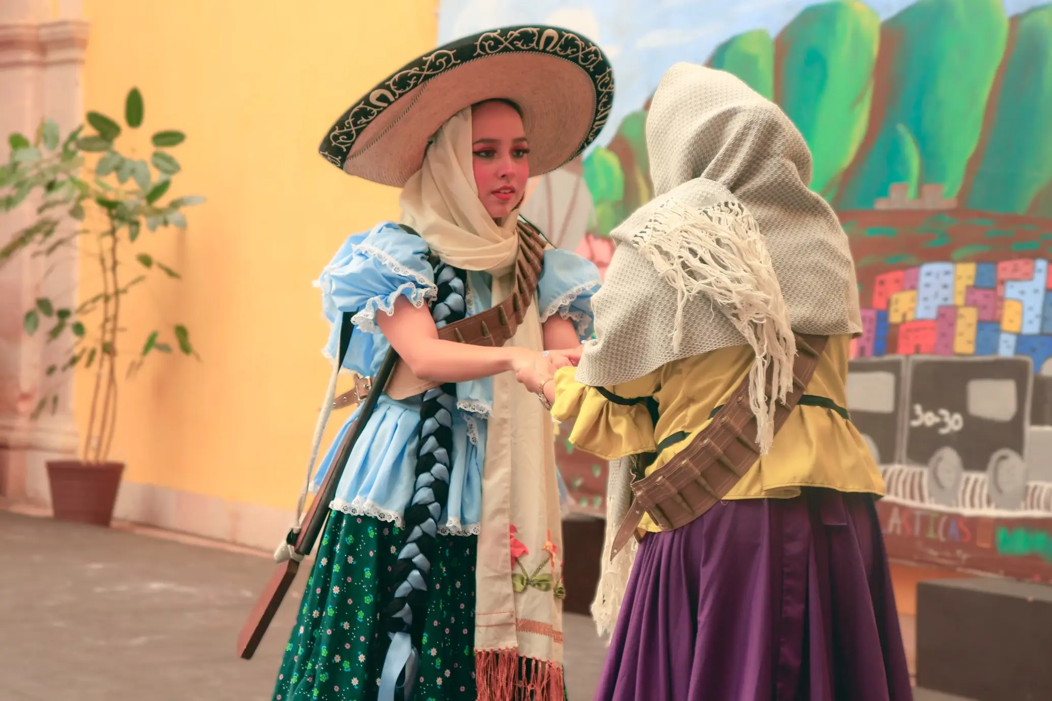 Adelitas dress in the Mexican Revolution Celebration