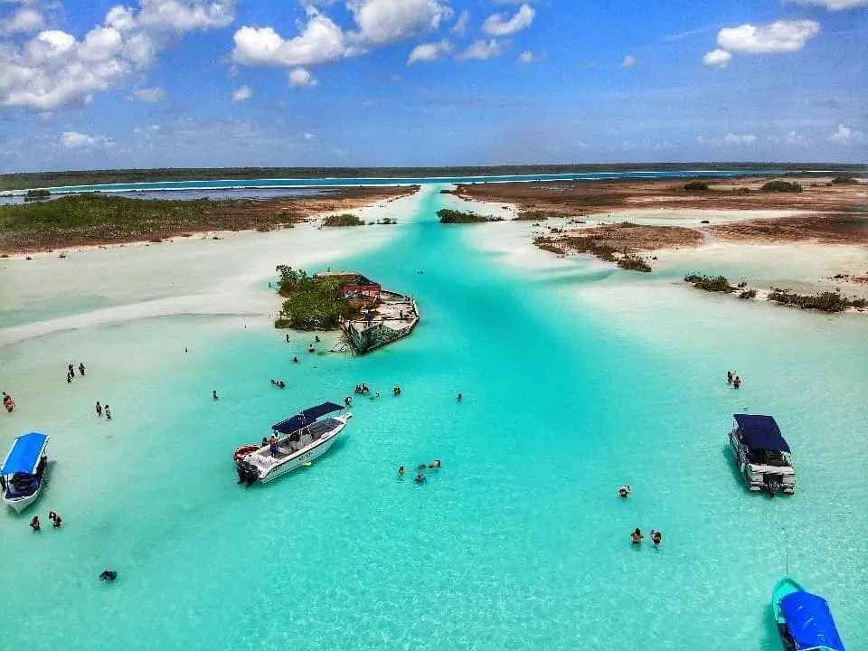 Pirate Channel located near Seven Colors Lagoon in Bacalar