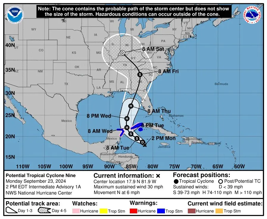 Tropical Storm in Cancun N° "Nine" 