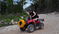 zipline tour in cancun with atv in a cenote